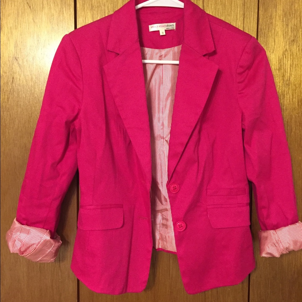 Agaci Blazer Hot Pink
